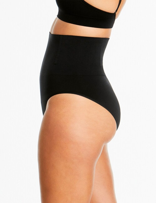 Ambra Soft Fusion Hi Waisted Brief, Black, 8-18 product photo View 02 L