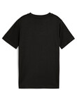 Puma Essentials Logo Lab Short Sleeve Tee, Black product photo View 02 S