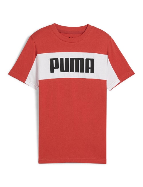 Puma Essentials Block Short Sleeve Tee, Red product photo