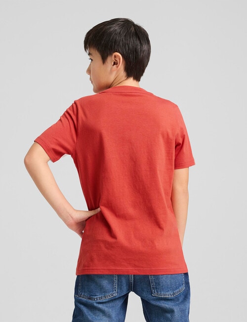Puma Essentials Block Short Sleeve Tee, Red product photo View 04 L