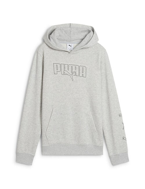 Puma Essentials Logo Lab Hoodie, Light Grey Heather product photo