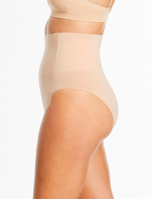 Ambra Soft Fusion Hi Waist Brief, Nude, 8-16 product photo View 02 L
