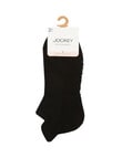 Jockey Woman Low Cut Sport Heel Tab Sock, 2-Pack, Black, 3-8 product photo