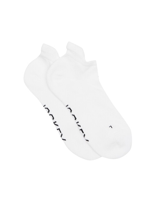 Jockey Woman Low Cut Sport Heel Tab Sock, 2-Pack, White, 3-8 product photo View 02 L