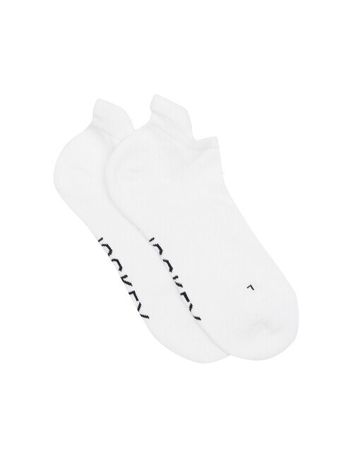 Jockey Woman Low Cut Sport Heel Tab Sock, 2-Pack, White, 3-8 product photo View 02 L