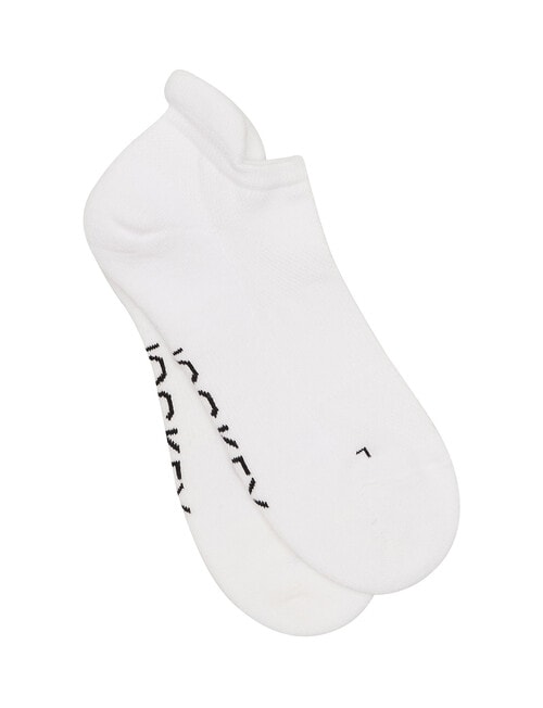 Jockey Woman Low Cut Sport Heel Tab Sock, 2-Pack, White, 3-8 product photo View 03 L