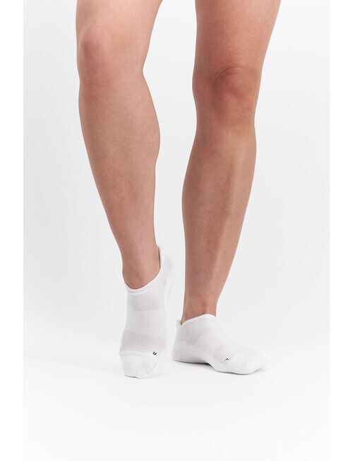 Jockey Woman Low Cut Sport Heel Tab Sock, 2-Pack, White, 3-8 product photo View 04 L