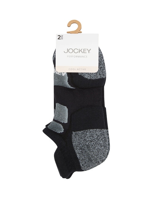 Jockey Woman Cool Active Low Cut Sock, 2-Pack, Black, 3-11 product photo