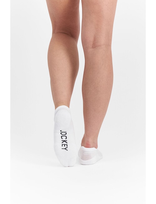 Jockey Woman Low Cut Sport Heel Tab Sock, 2-Pack, White, 3-8 product photo View 06 L