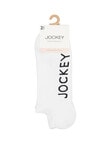 Jockey Woman No Show Heritage Sock, 2-Pack, White, 3-8 product photo