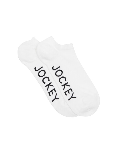 Jockey Woman No Show Heritage Sock, 2-Pack, White, 3-8 product photo View 02 L