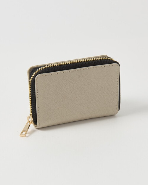 Carte Double Sided Small Wallet, Oat product photo View 02 L
