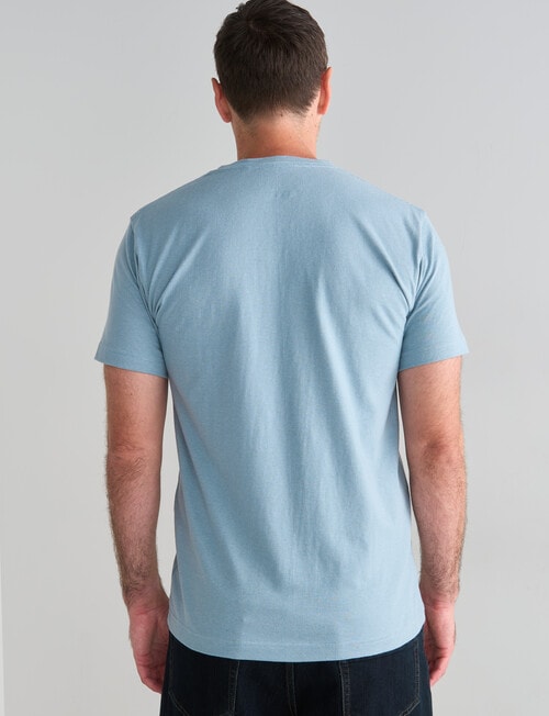 Chisel Stripes Short Sleeve Crew Tee, Light Blue product photo View 02 L