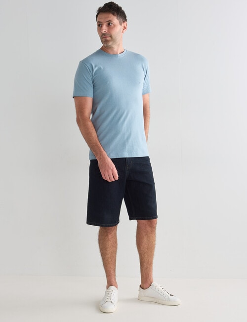 Chisel Stripes Short Sleeve Crew Tee, Light Blue product photo View 05 L
