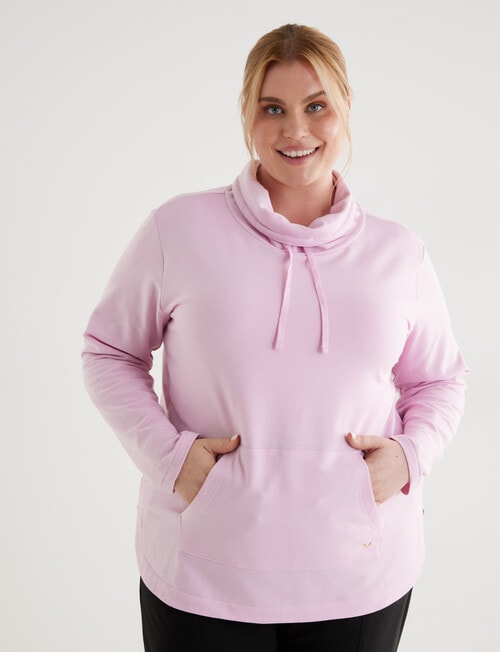 Superfit Curve Supersoft Funnel Sweatshirt, Quiet Quartz product photo