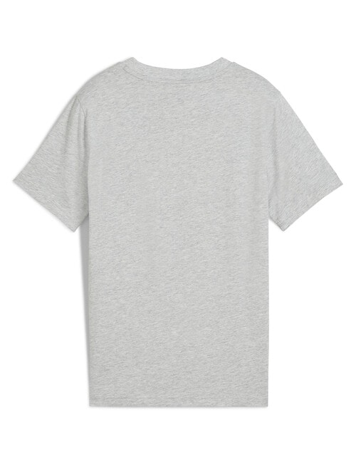 Puma Essentials Logo Short Sleeve Tee, Light Grey Heather product photo View 02 L