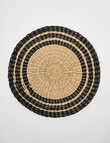 Bosa Billie Placemat, 35cm, Natural & Black product photo