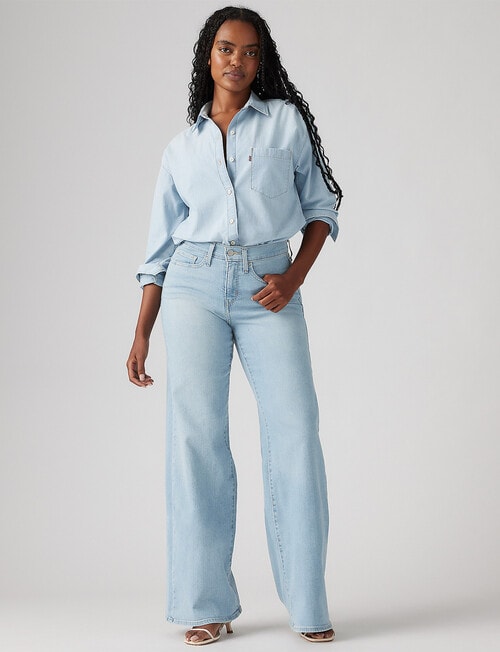 Levis 318 Shaping Wide Leg Jean, Glass of Water product photo