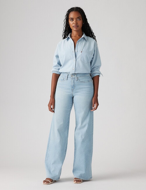 Levis 318 Shaping Wide Leg Jean, Glass of Water product photo View 03 L