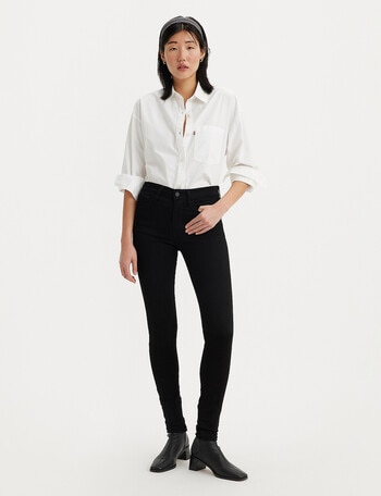 Levis 720 Hi Rise Super Skinny Jean, Black Squared product photo