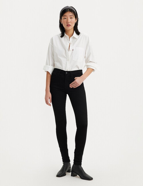 Levis 720 Hi Rise Super Skinny Jean, Black Squared product photo