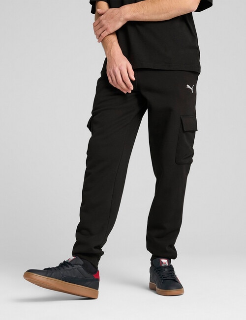 Puma Essential Cargo Pants, Black product photo View 03 L