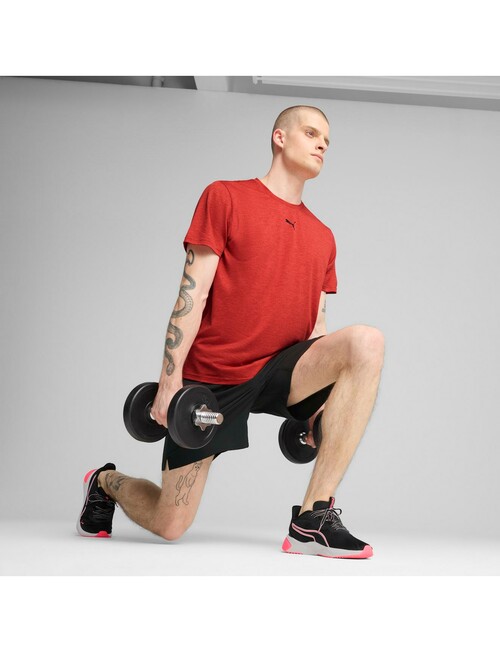 Puma Essentials Heather Cat Tee, Red product photo View 02 L