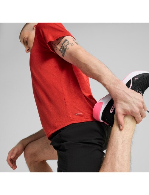 Puma Essentials Heather Cat Tee, Red product photo View 04 L