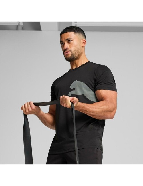 Puma Big Logo Tee, Black product photo View 02 L