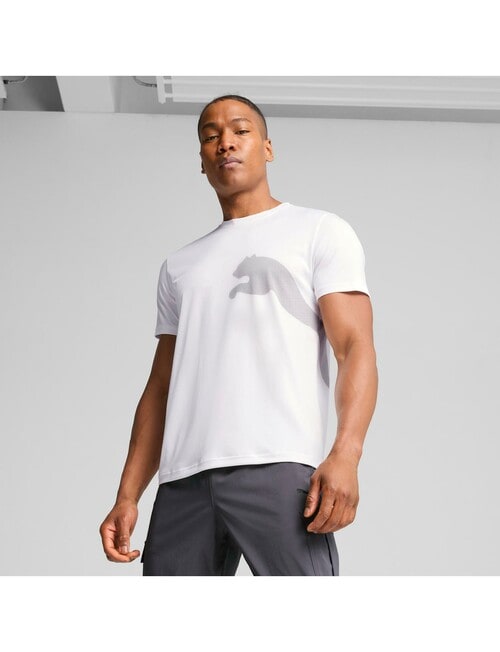 Puma Big Logo Tee, White product photo View 03 L