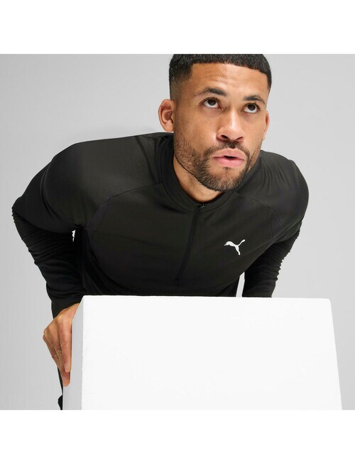 Puma TAD Tech Fabric Mix 1/4 Zip Jacket, Puma Black product photo View 04 L