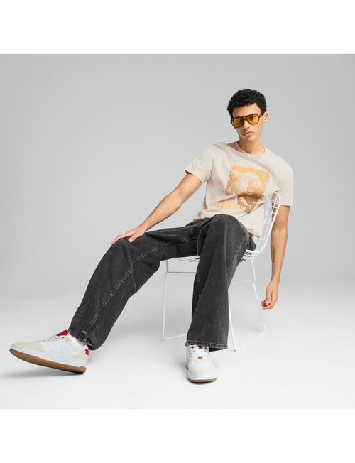 Puma Graphics Photoprint Tee, Alpine Snow product photo View 05 L