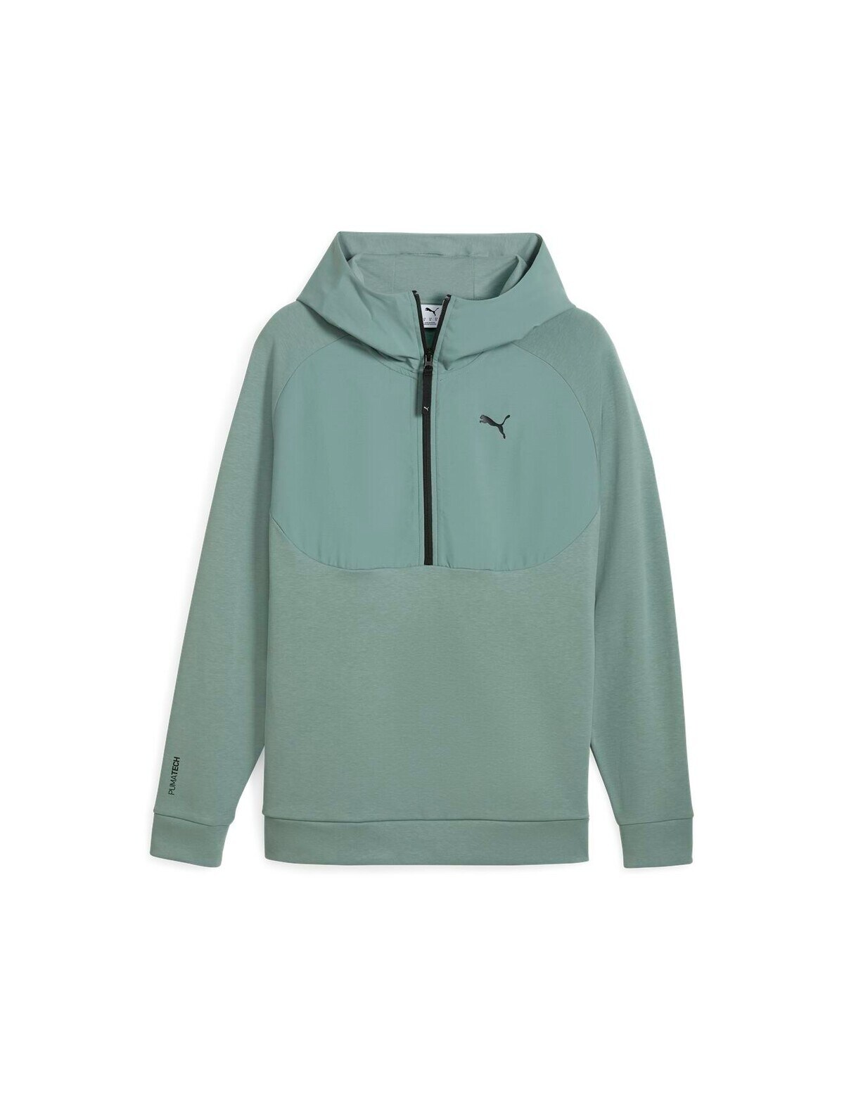 Puma Tech Half-Zip Hoodie, Green Moon Activewear