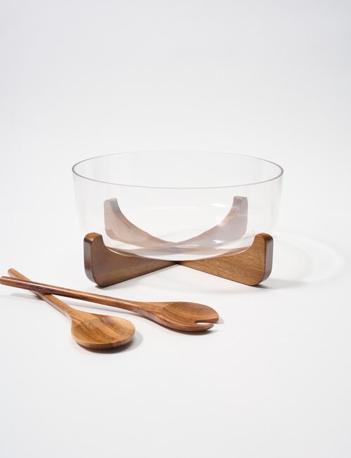 Alex Liddy Pave Deep Salad Bowl With Salad Servers, 27cm product photo
