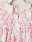 Little Bundle Floral Romper, Pale Pink product photo View 02 S