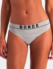 Bonds Bloody Comfy Period Undies Retro Rib Moderate Bikini Brief, Grey product photo