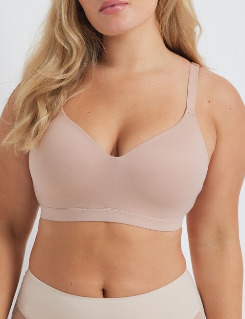 Perfects Alive Full Figure Wirefree Bra, Latte, D-E product photo