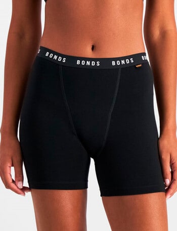 Bonds Bloody Comfy Period Undies Moderate Short, Black, 6-24 product photo