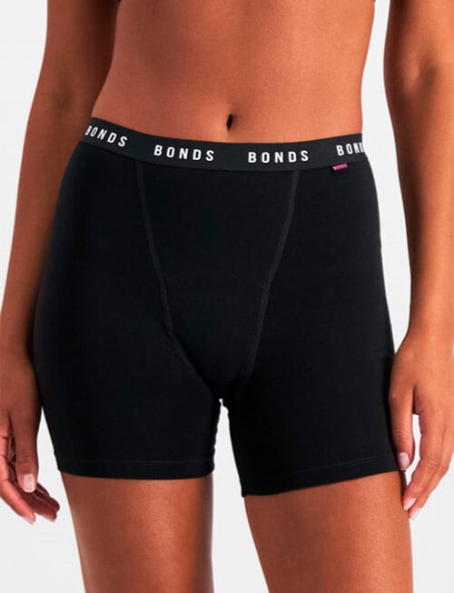Bonds Bloody Comfy Period Undies Heavy Short, Black, 6-24 product photo