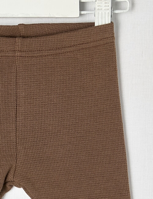 Little Bundle Waffle Essential Pants, Chocolate product photo View 02 L