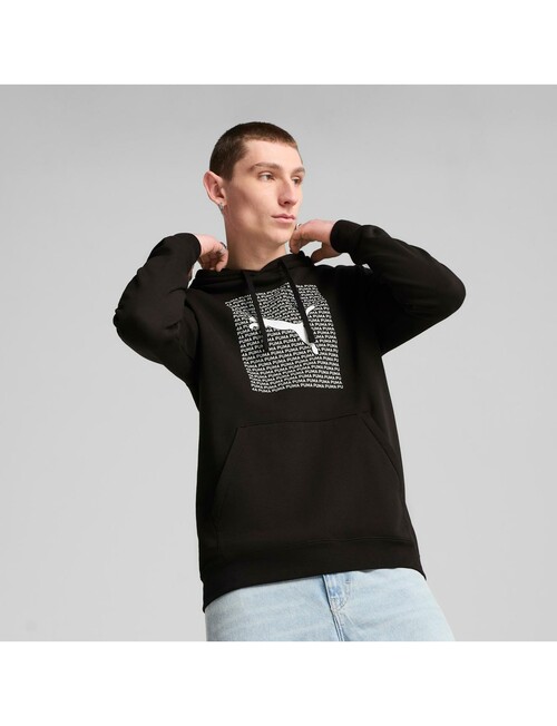 Puma Essential Hoodie Logo Hoodie, Puma Black product photo View 03 L