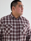Chisel King Size Flan Check Shirt, Red product photo