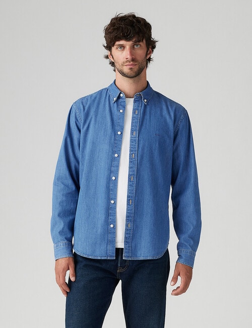 Levis Authentic Button Down Shirt, Blue product photo