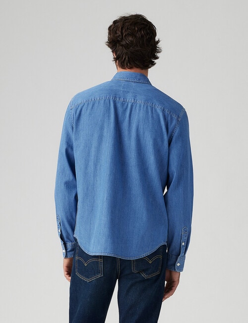 Levis Authentic Button Down Shirt, Blue product photo View 02 L