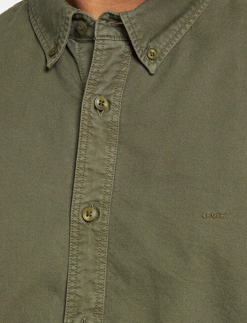Levis Authentic Button Down Shirt, Cycle Olive product photo View 03 L
