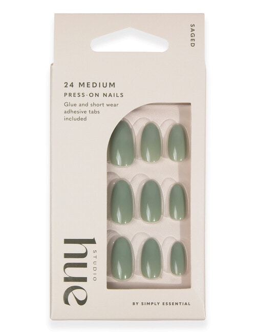 Studio Hue Press-on Nails Medium, Almond Saged product photo