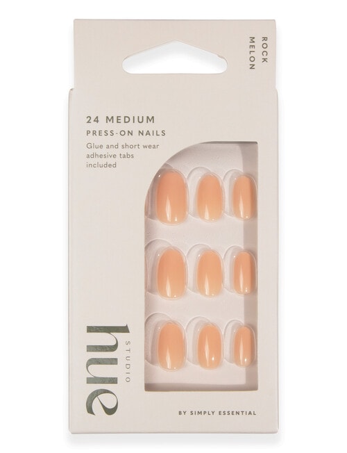 Studio Hue Press on Nails Medium, Oval Rock Melon product photo