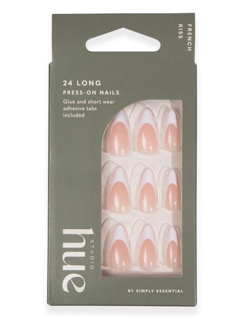 Studio Hue Press-on Nails Long Stiletto, French Kiss product photo