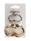 Adorn by Mae Twist Claw Grips, Gold & Silver product photo