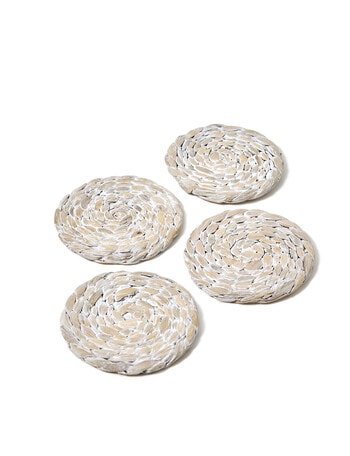 Momento Mabel Coasters, Set of 4, White product photo